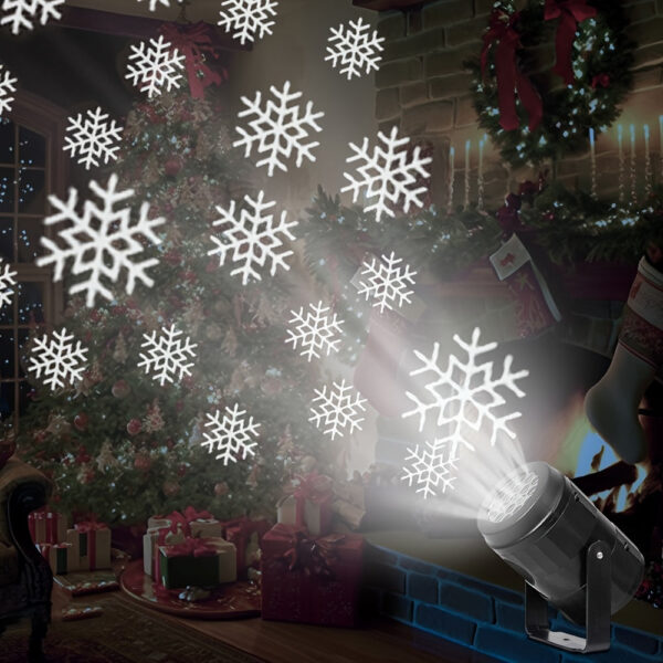 projection flocons de neige