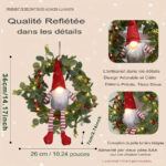 couronne festive lumineuse