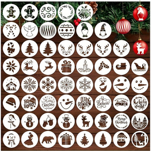 Pochoir Noël motifs variés