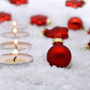 Belle Boule de Noel en Verre