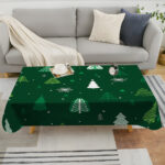Table de Noel Nappe Verte en situation