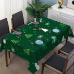 ambiance festive avec la Nappe Verte de Noel
