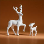 Cerf de Noel Deco en résine