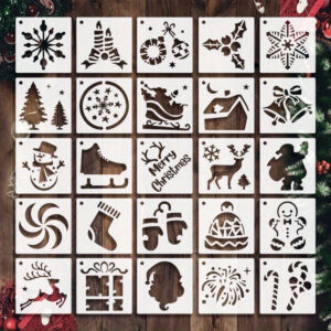pochoir noel 25 pièces