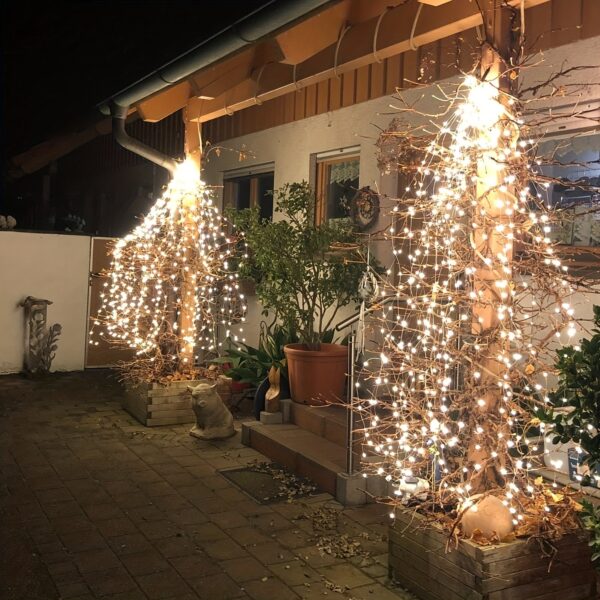Guirlande Solaire Lumineuse de Vigne jardin
