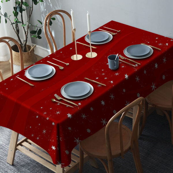 nappe de Noël rouge