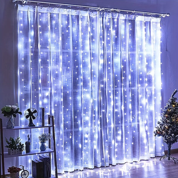 rideau lumineux fête de Noël