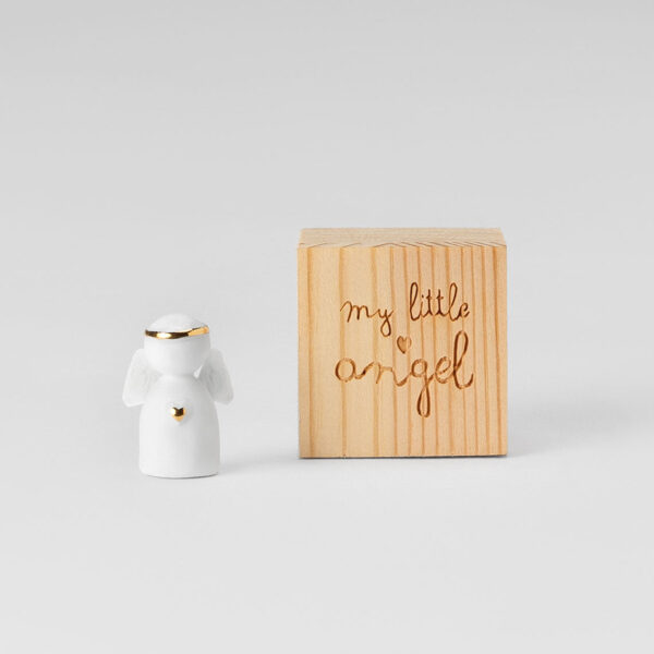 Mini Ange en Porcelaine My Little Angel noellumineux