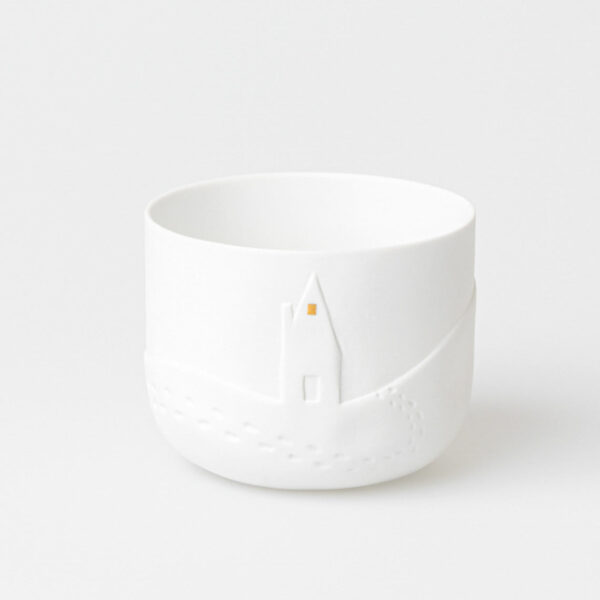 Photophore Porcelaine Jour de Neige Noellumineux