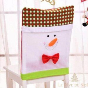 Housse De Chaise Noël Bonhomme de neige