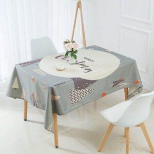 nappe de Noël grise