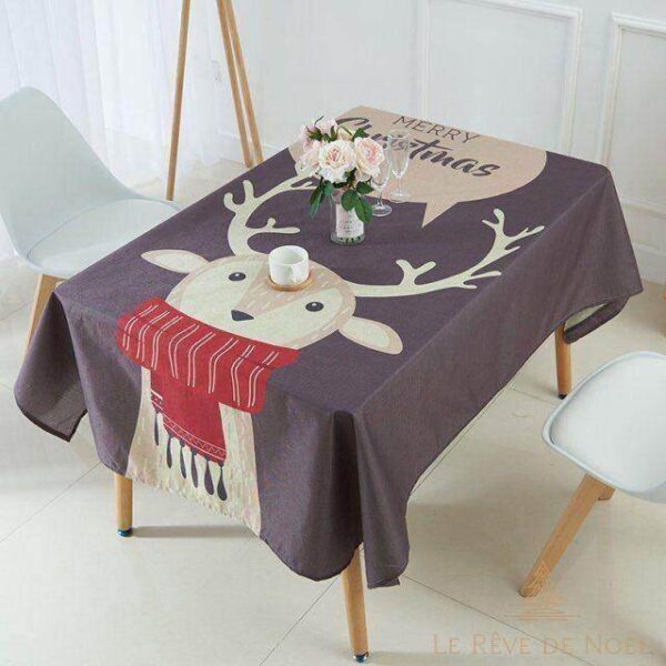Nappe de Noël rectangulaire élégante
