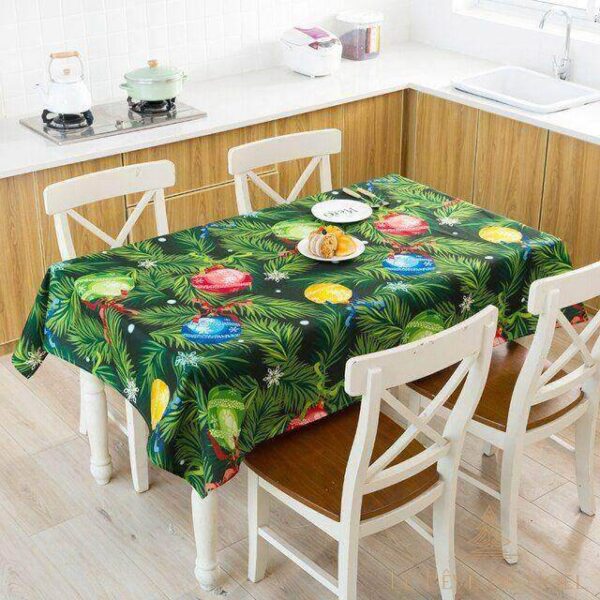 nappe de noellumineux verte