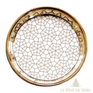 assiette de Noël étoiles élégante