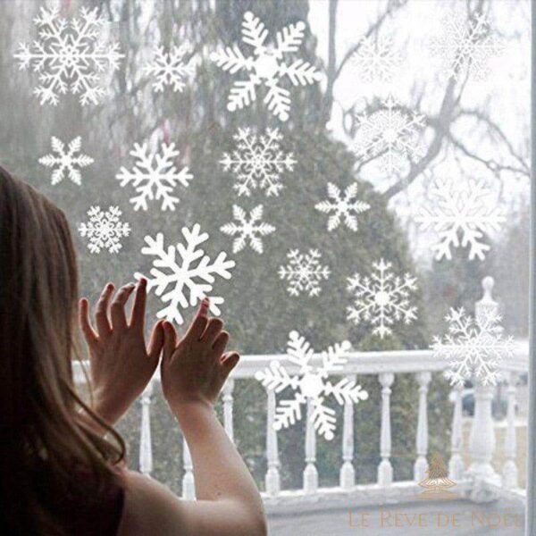 stickers de noel flocons de neige