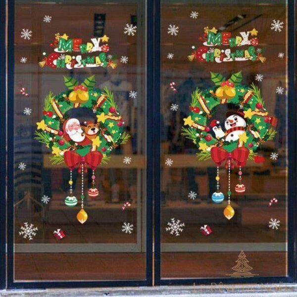 stickers couronne de noellumineux