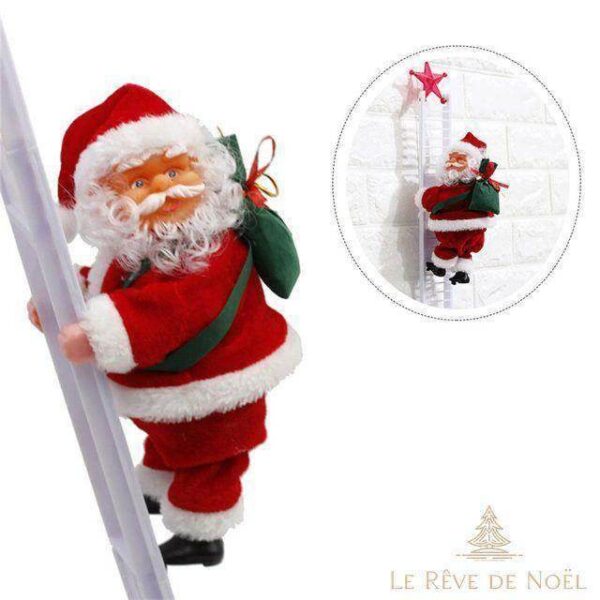 automate Père Noël échelle