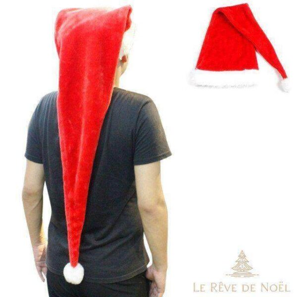 Bonnet de Noël grande taille rouge