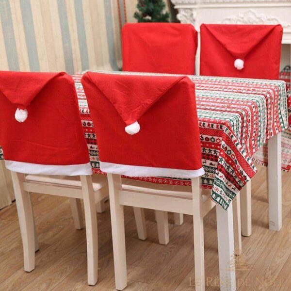 housse de chaise noël bonnet