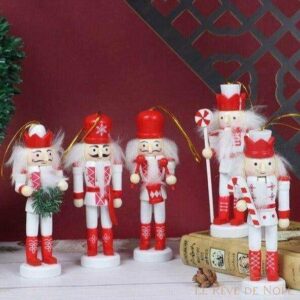 Casse noisette Noël blanc élégant