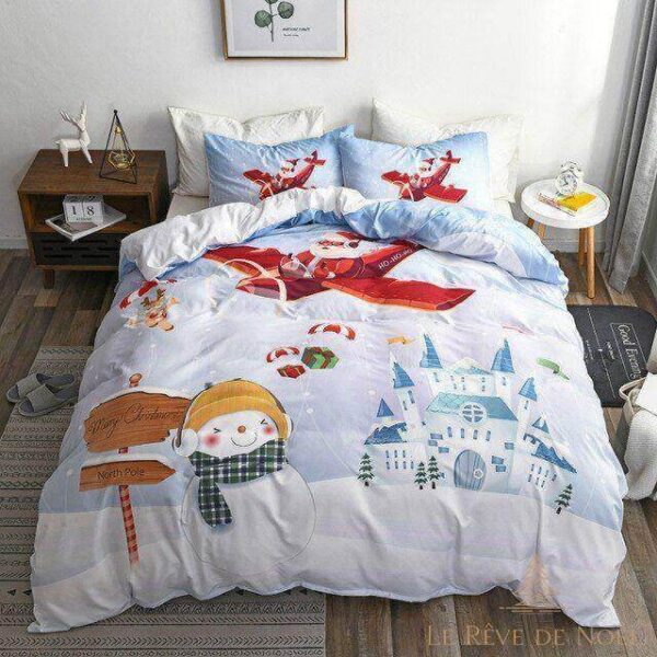 housse de couette imprimé noël