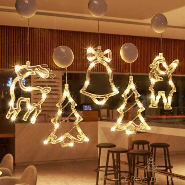 guirlande lumineuse de Noël motif néon