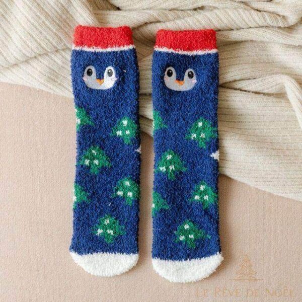 chaussettes pingouin Noël festives