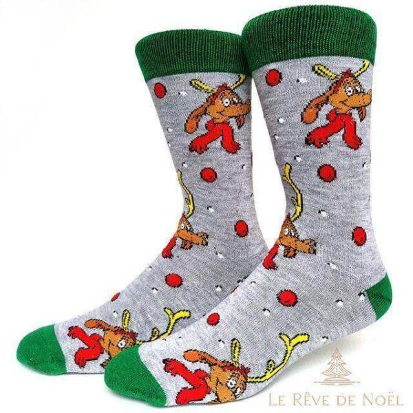 Chaussettes noël famille colorées