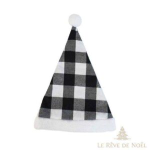 Bonnet de Noël noir élégant