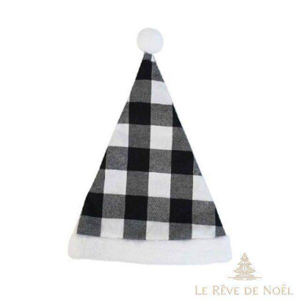 Bonnet de Noël noir élégant