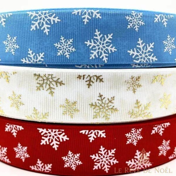 Ruban de Noël en tissu brillant