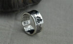 bague en argent Sutra du Lotus