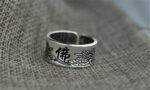 bague spiritualité argent