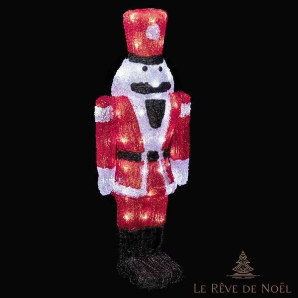 casse noisette de Noël lumineux extérieur en acrylique