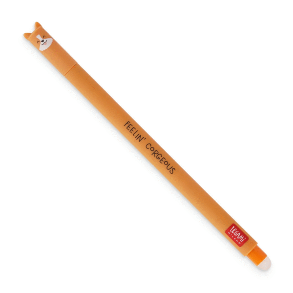 Stylo Encre Effaçable Noire Corgi