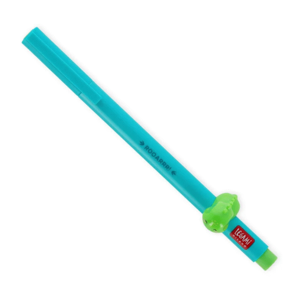 stylo encre gel vert dinosaure