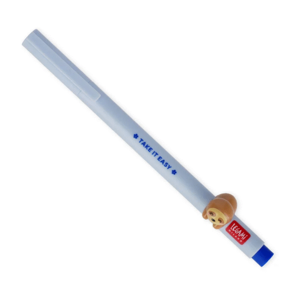 stylo encre gel bleu paresseux