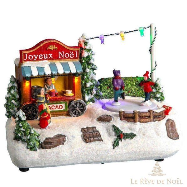 stand lumineux gourmandises Noël
