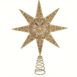 étoile déco sapin dorée