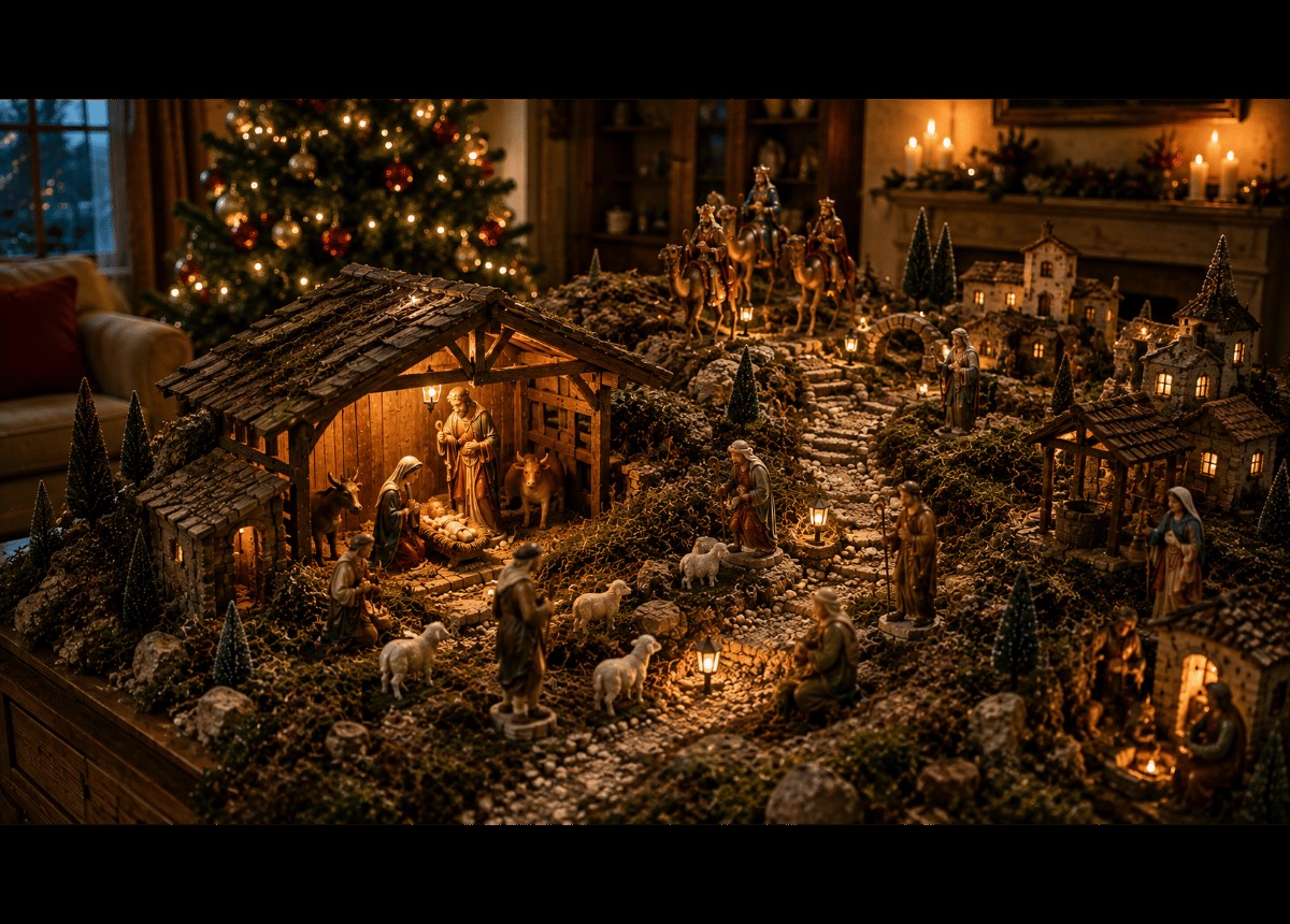 Principaux personnages d’une crèche de Noël traditionnelle